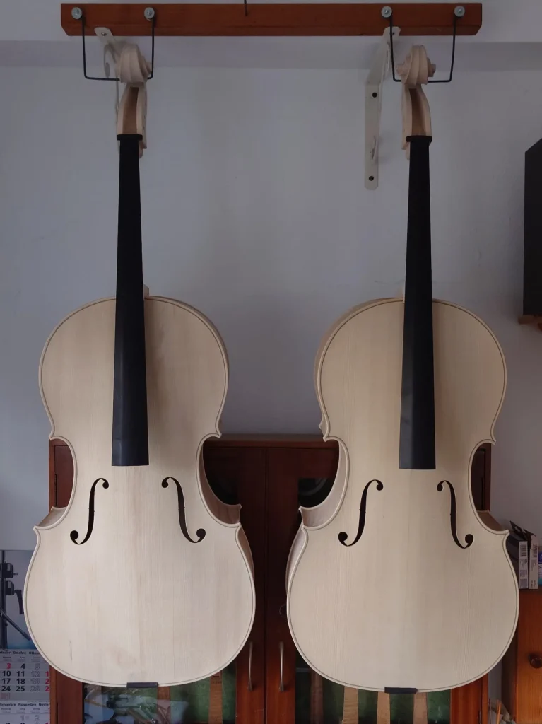 Stradivari-Cristiani-Modell-Weissarbeit